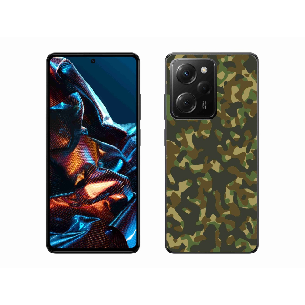 Gélový kryt mmCase na Xiaomi Poco X5 Pro 5G - maskáčový vzor 1
