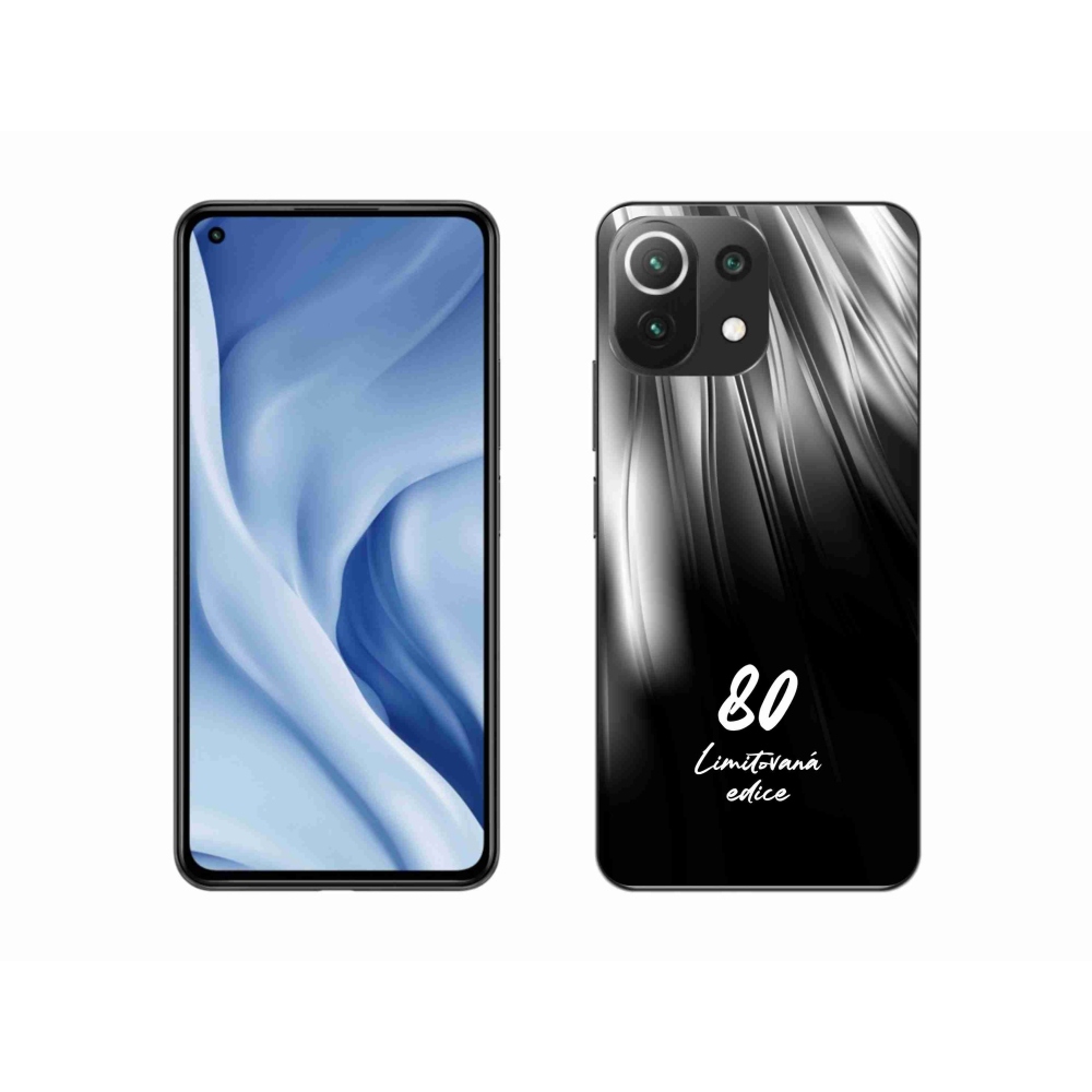 Gélový kryt mmCase na Xiaomi 11 Lite 5G NE - 80 limitovaná edícia čierne pozadie