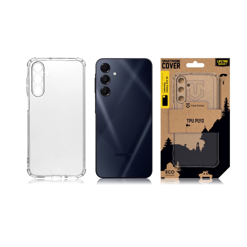 Tactical TPU Plyo Kryt pre Samsung Galaxy A16 5G Transparent