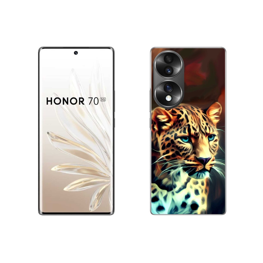 Gélový kryt mmCase na Honor 70 - leopard