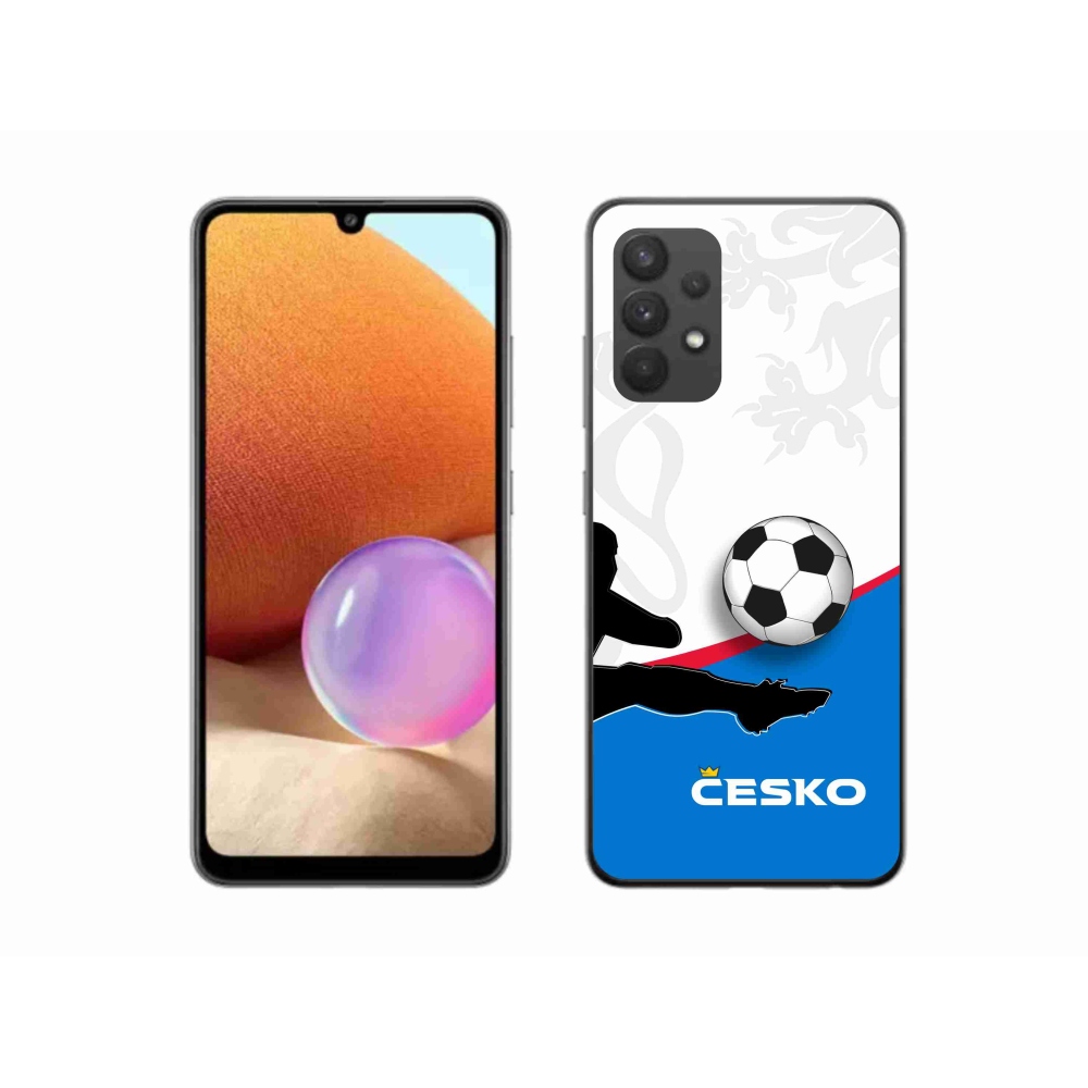 Gelový kryt mmCase na Samsung Galaxy A32 4G - fotbal Česko 3