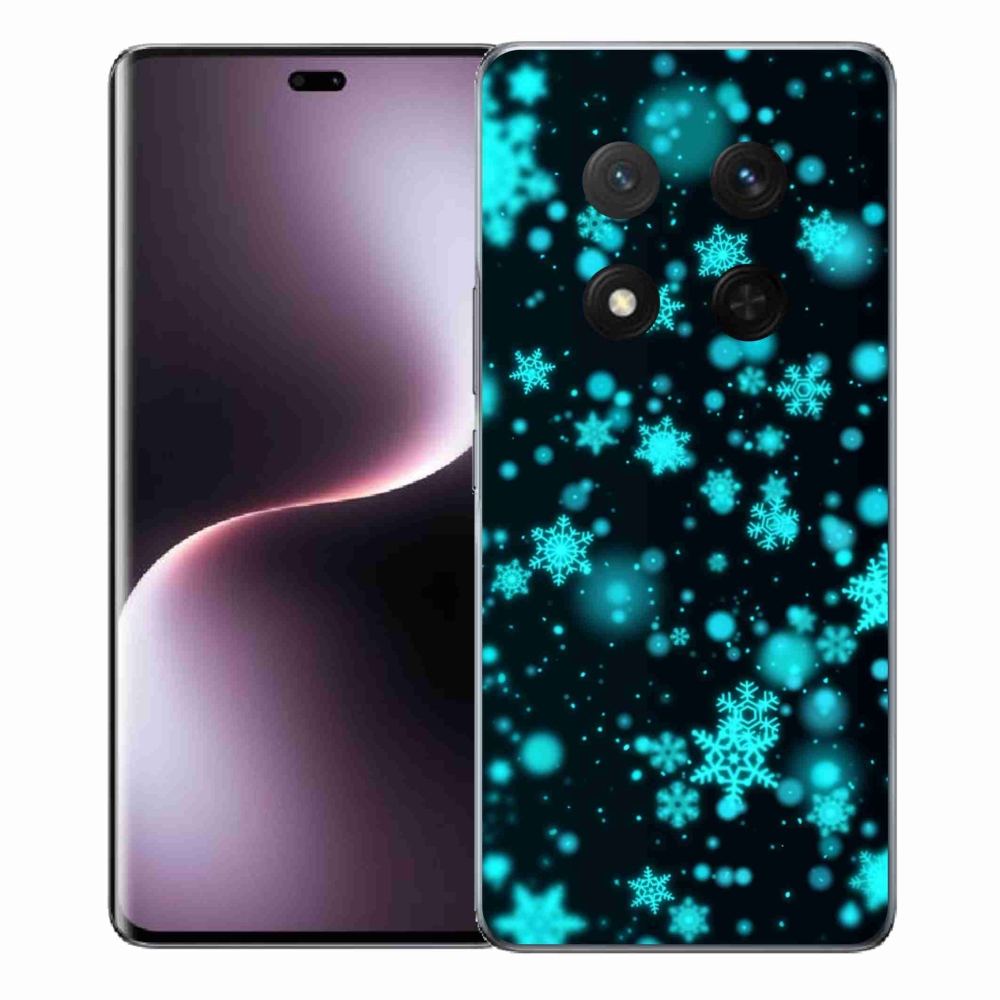 Gélový kryt mmCase na Honor Magic 7 Lite 5G - snehové vločky 1