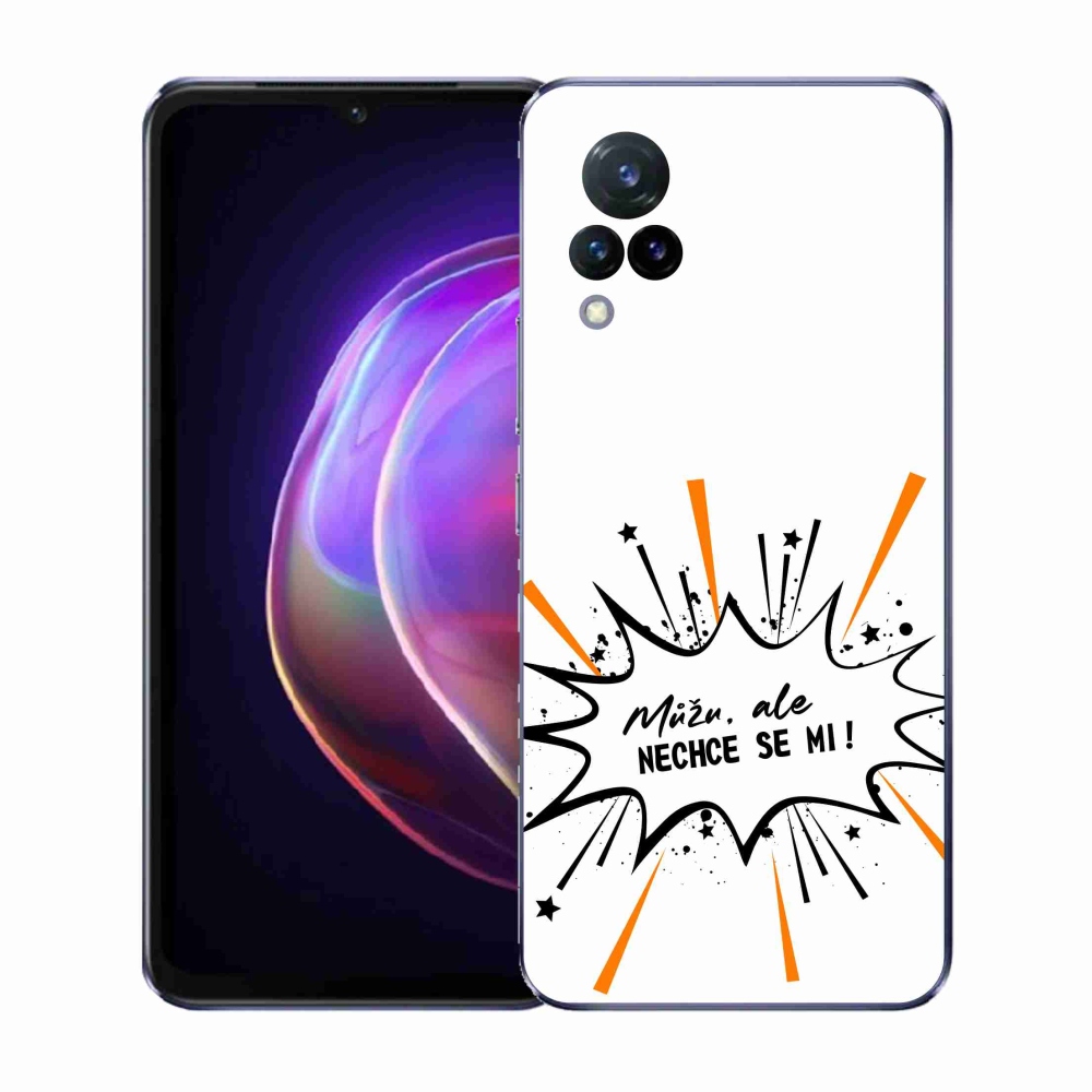 Gélový kryt mmCase na Vivo V21 4G/5G - vtipný text 11 biele pozadie