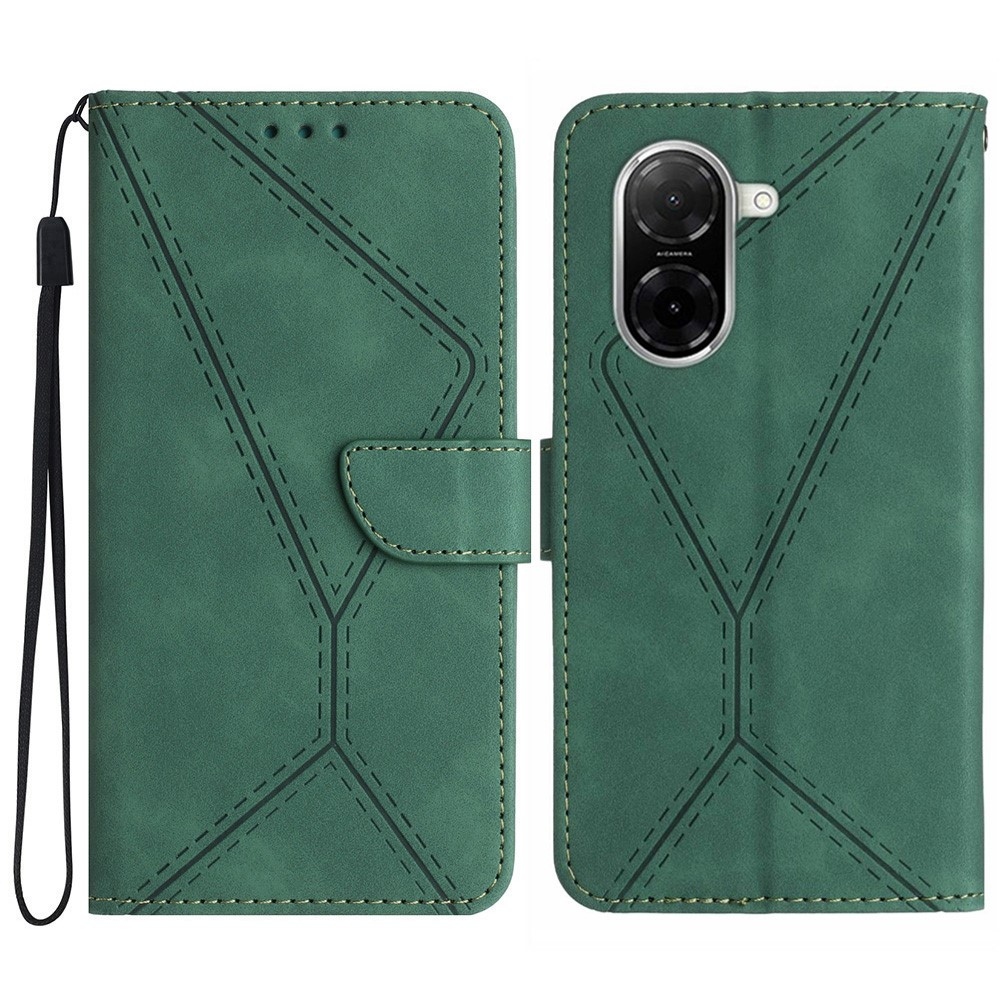 Linesy knižkové púzdro na Xiaomi Redmi A5 (171.7x77.8x8.3mm) - zelené