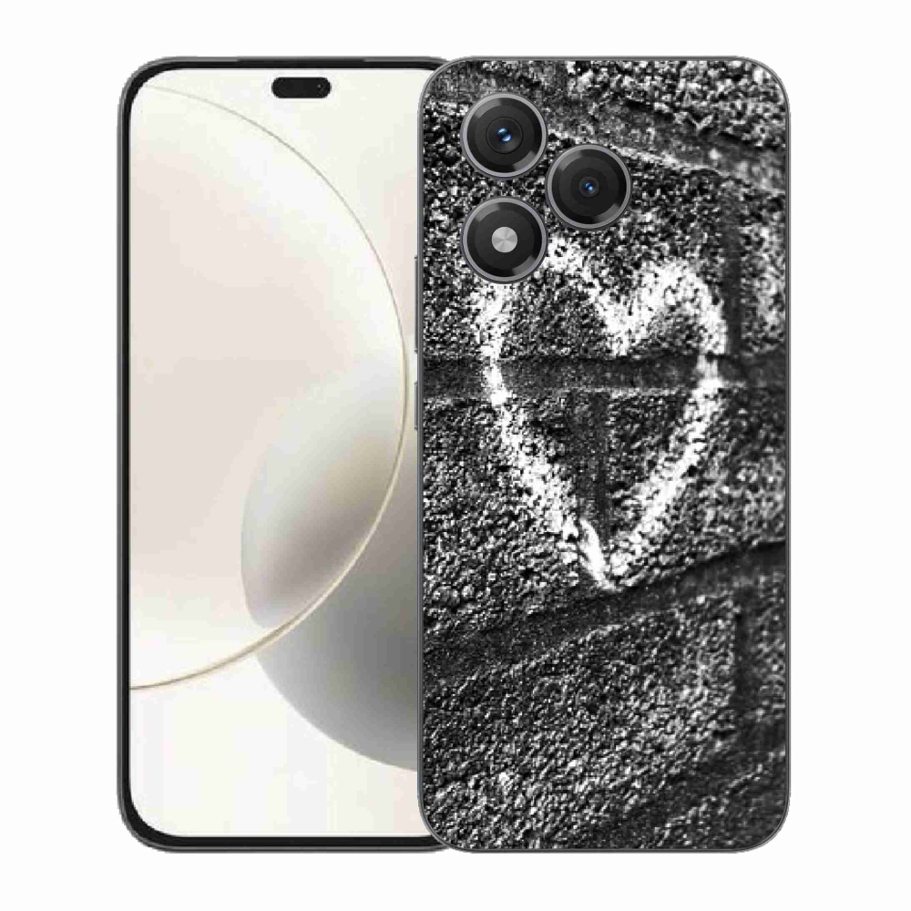Gélový kryt mmCase na Honor 400 Lite - srdce na stene