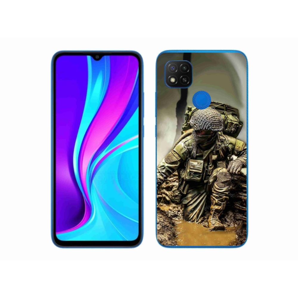 Gélový kryt mmCase na Xiaomi Redmi 9C - vojak