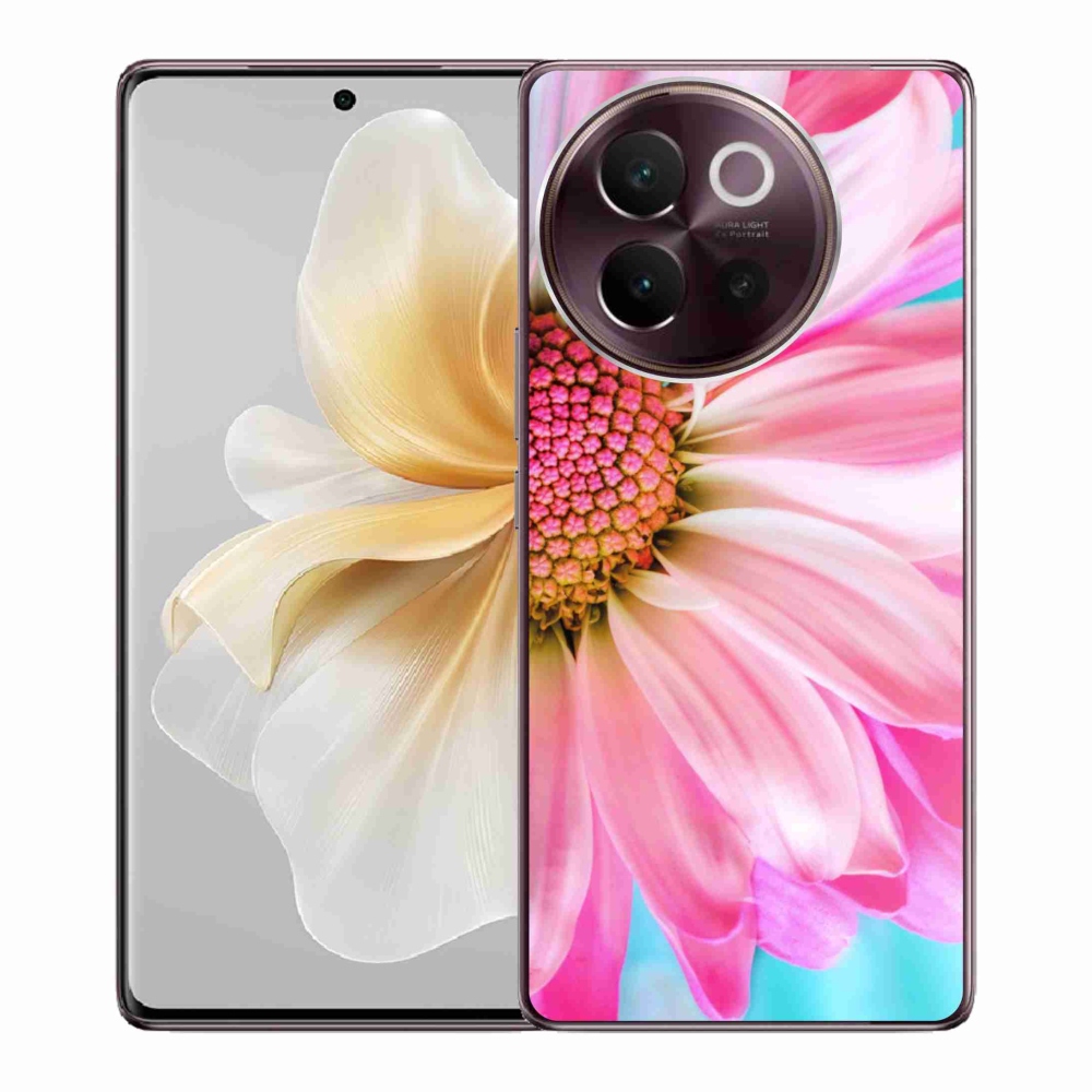 Gélový kryt mmCase na Vivo V40 Lite 5G - ružový kvet