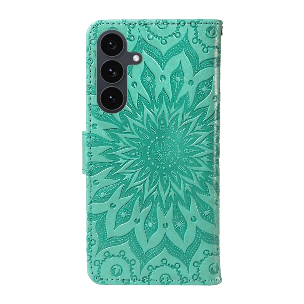 Sunflower knižkové púzdro na Samsung Galaxy S25 FE - modrozelené