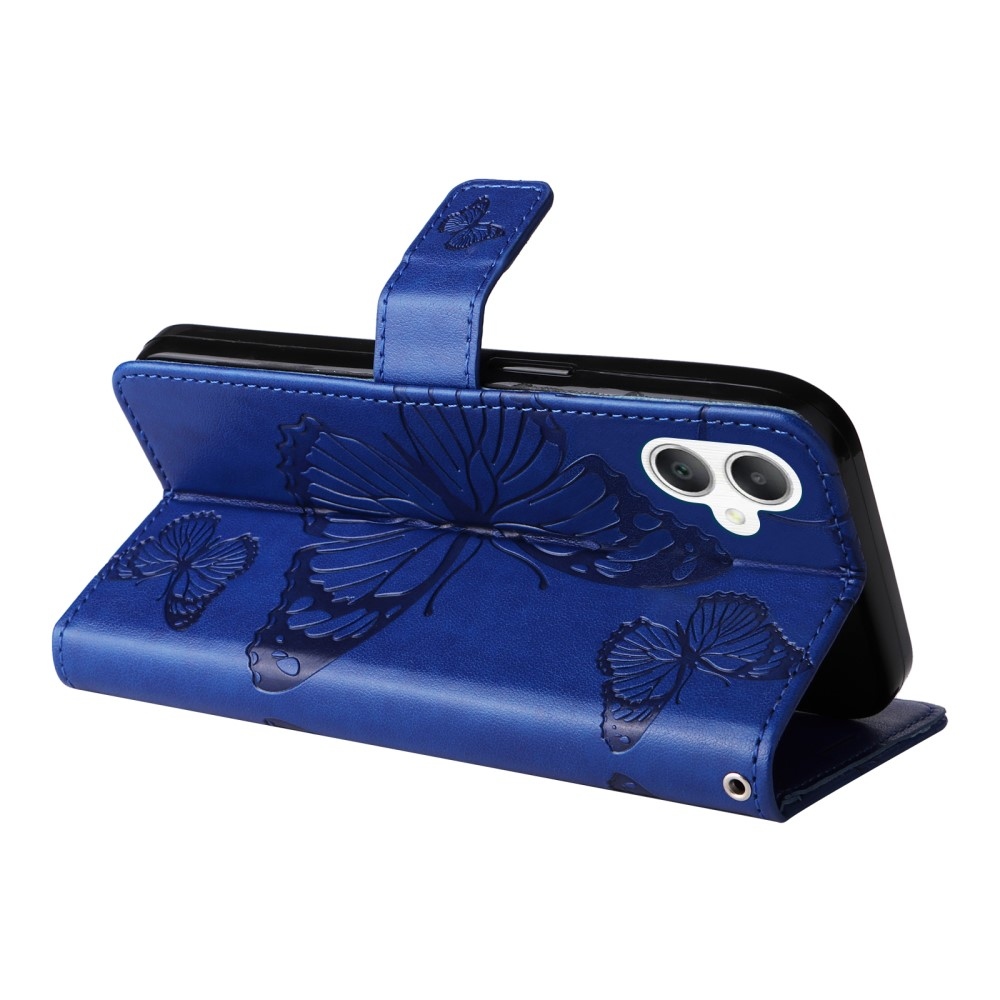 Big Butterfly knižkové púzdro na Samsung Galaxy A06 4G - modré