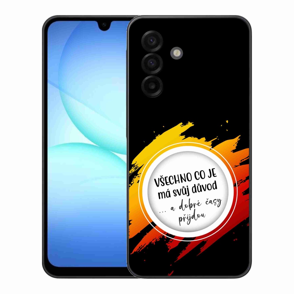 Gélový kryt mmCase na Samsung Galaxy A17 4G/5G - citát 3 čierne pozadie