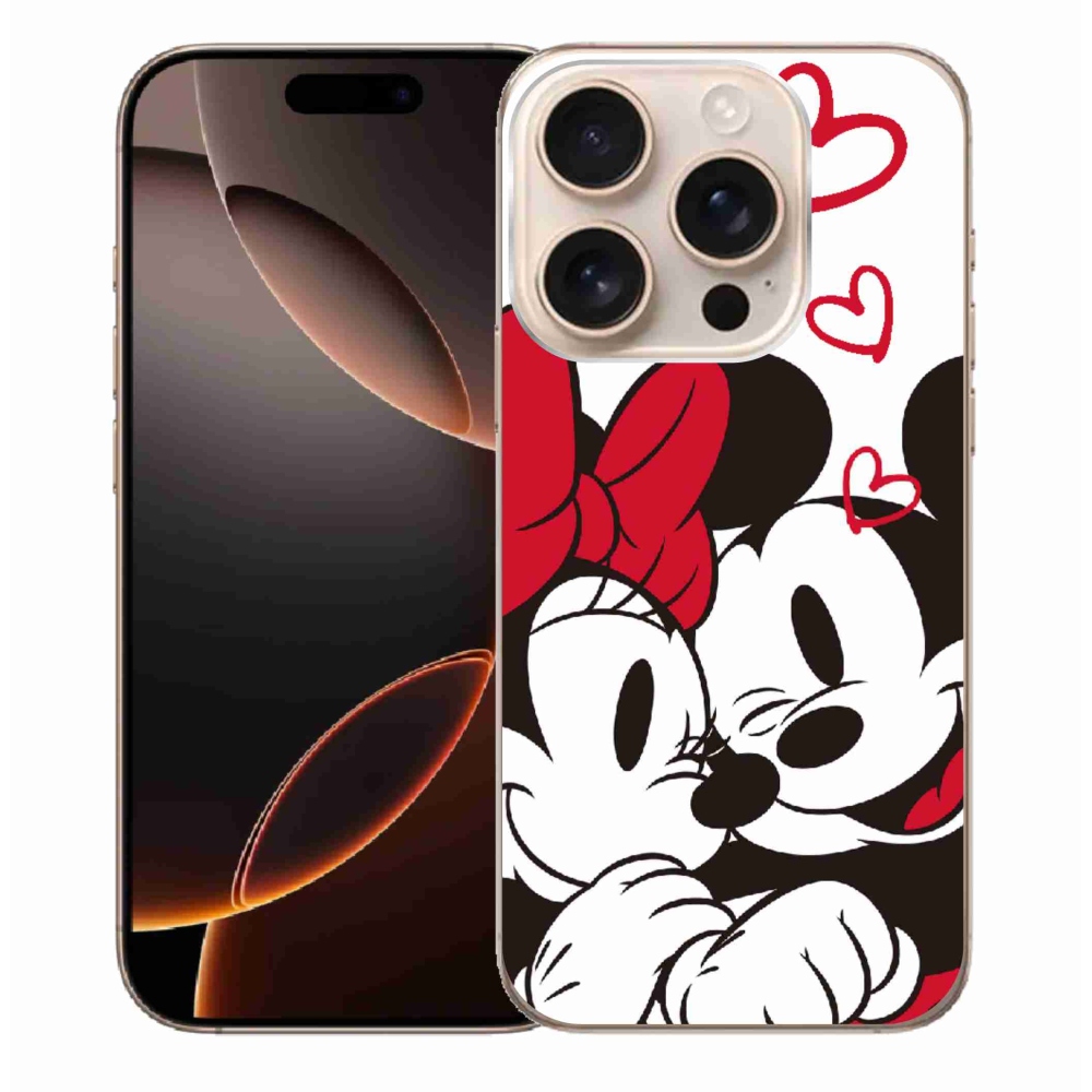 Gélový kryt mmCase na iPhone 16 Pro Max - minnie a mickey