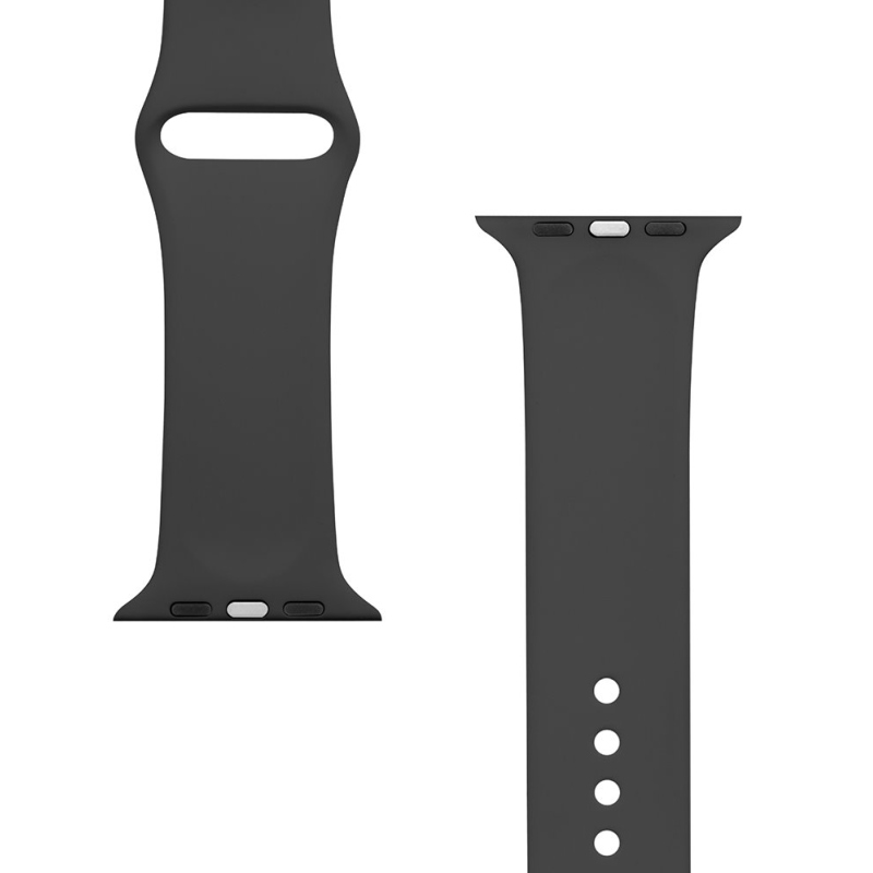 Tactical 488 Silikónový Remienok pre Apple Watch 1/2/3/4/5/6/7/8/9/SE 42/44/45mm Black