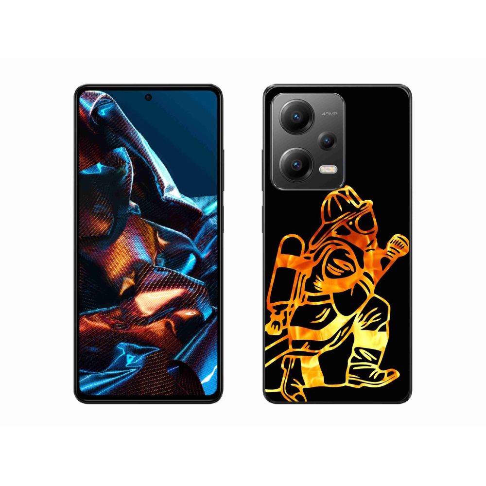 Gélový kryt mmCase na mobil Xiaomi Redmi Note 12 Pro 5G - hasič 1