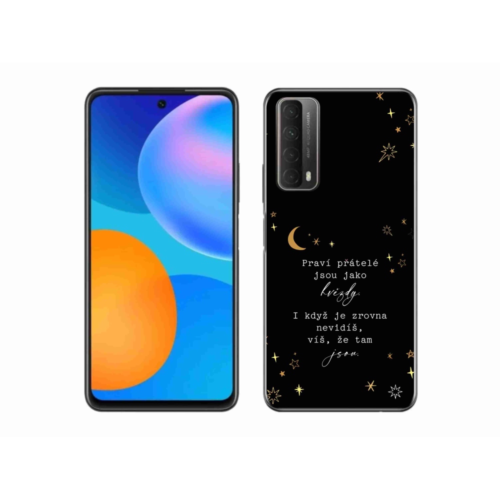 Gélový kryt mmCase na Huawei P Smart (2021) - citát 6 čierne pozadie