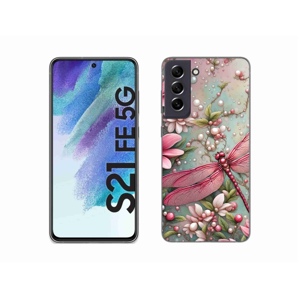 Gélový kryt mmCase na Samsung Galaxy S21 FE 5G - vážka