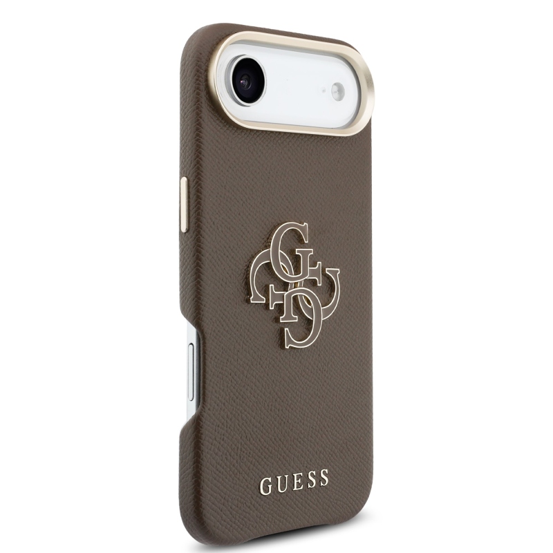 Zadný kryt s logom Guess PU Resin pre iPhone Air Brown