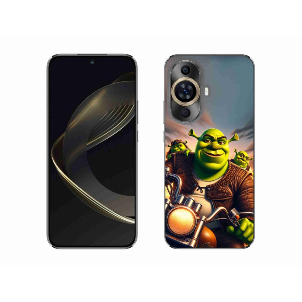 Gélový kryt mmCase na Huawei Nova 11 - shrek na motorke