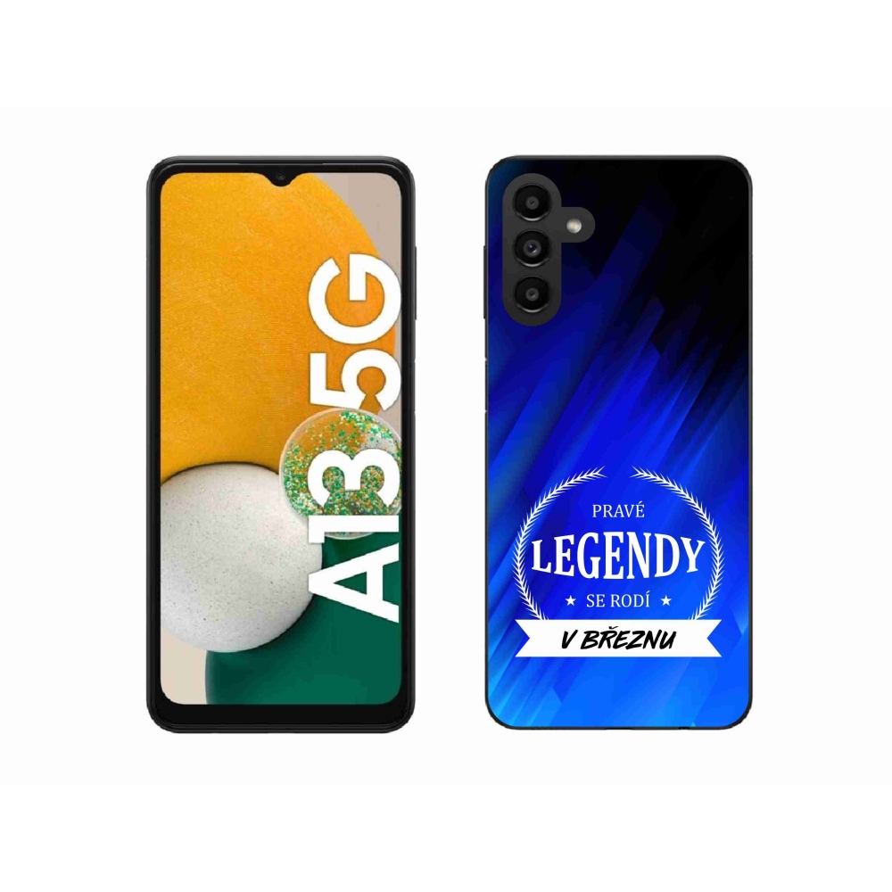 Gélový kryt mmCase na Samsung Galaxy A13 5G - legendy v marci modré pozadie