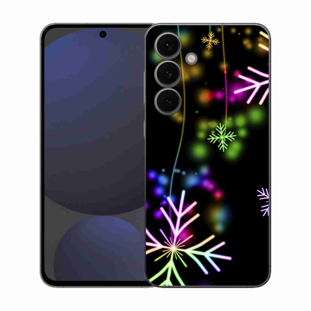 Gélový kryt mmCase na Samsung Galaxy S25 FE - farebné vločky