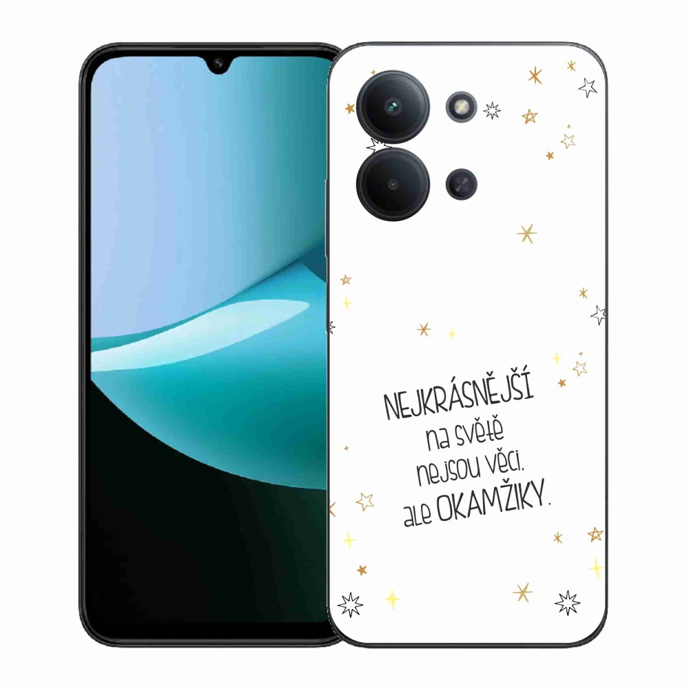 Gélový kryt mmCase na Xiaomi Redmi 15C 4G (171mm)/Poco C85 4G (171mm) - citát 4 biele pozadie