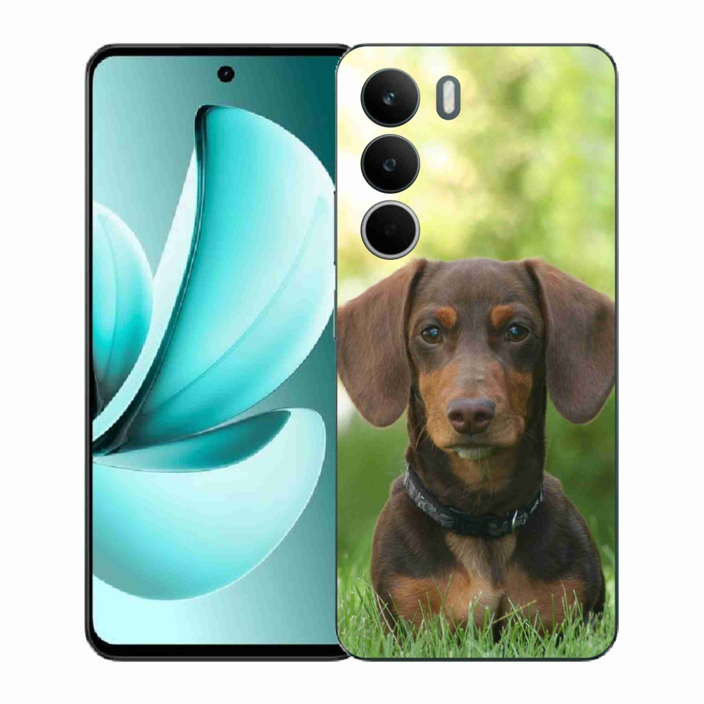 Gélový kryt mmCase na Realme C71 - hnedý jazvečík
