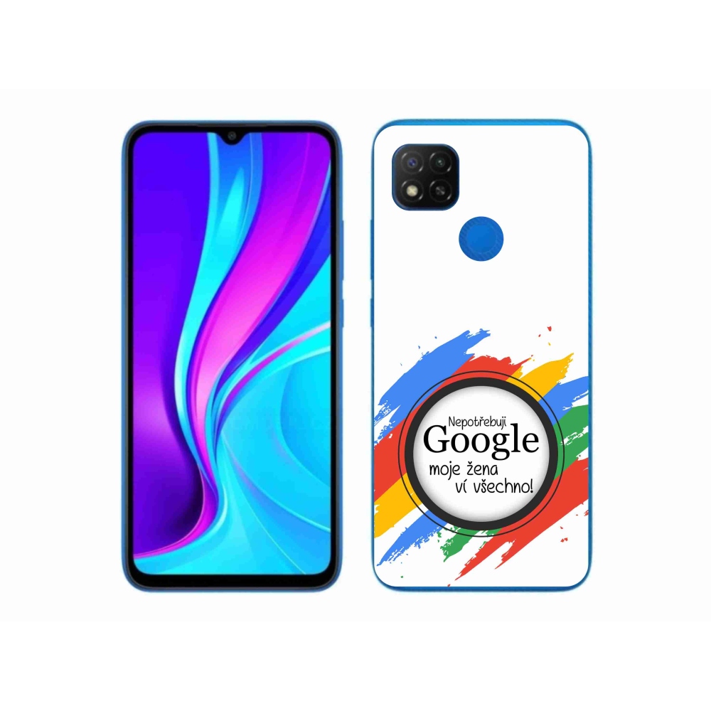Gélový kryt mmCase na Xiaomi Redmi 9C - žena vie všetko biele pozadie