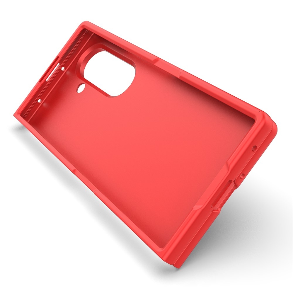 Rugg odolný gélový obal na Samsung Galaxy Z Fold7 5G - červený