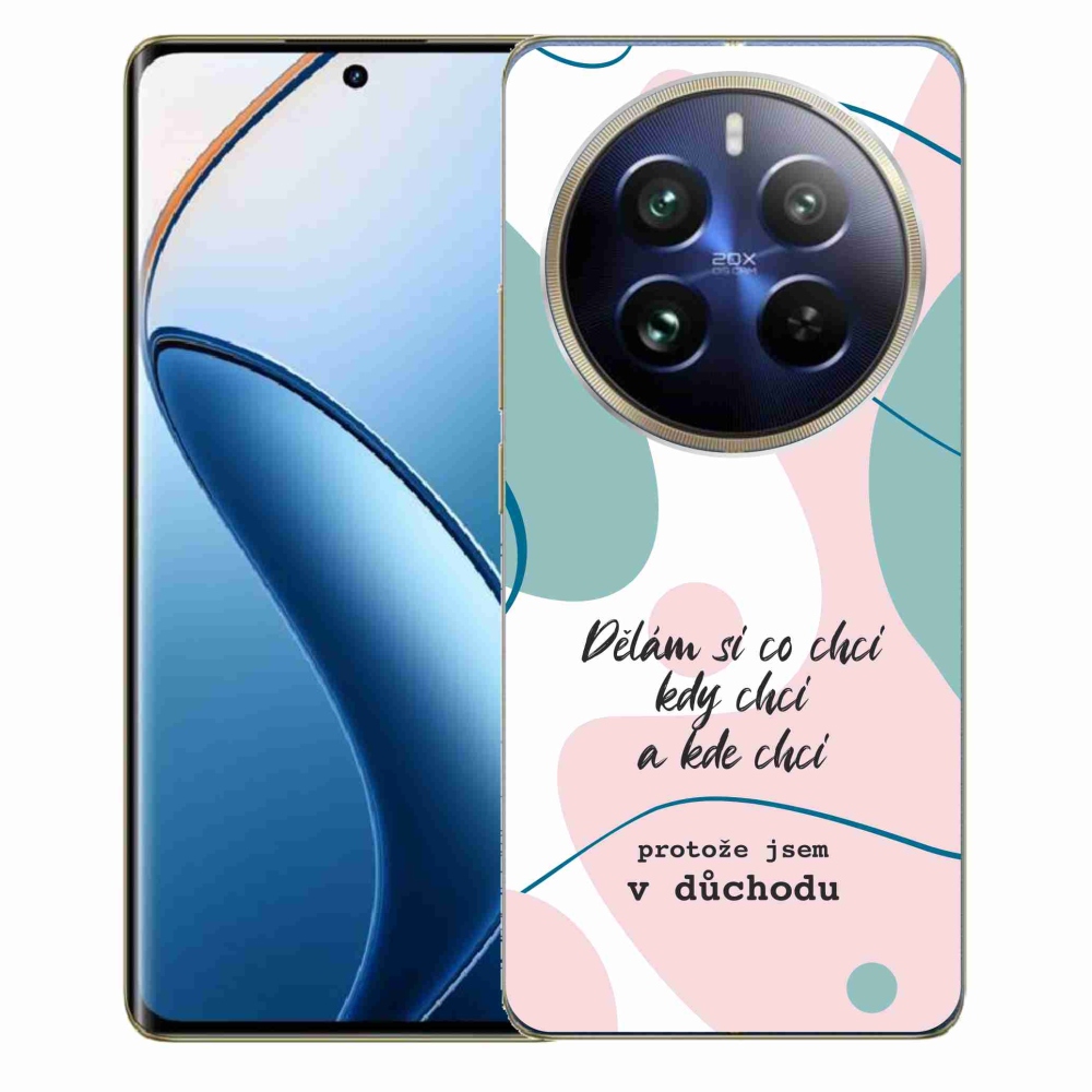 Gélový kryt mmCase na Realme 12 Pro 5G/12 Pro+ 5G - vtipný text 10 biele pozadie