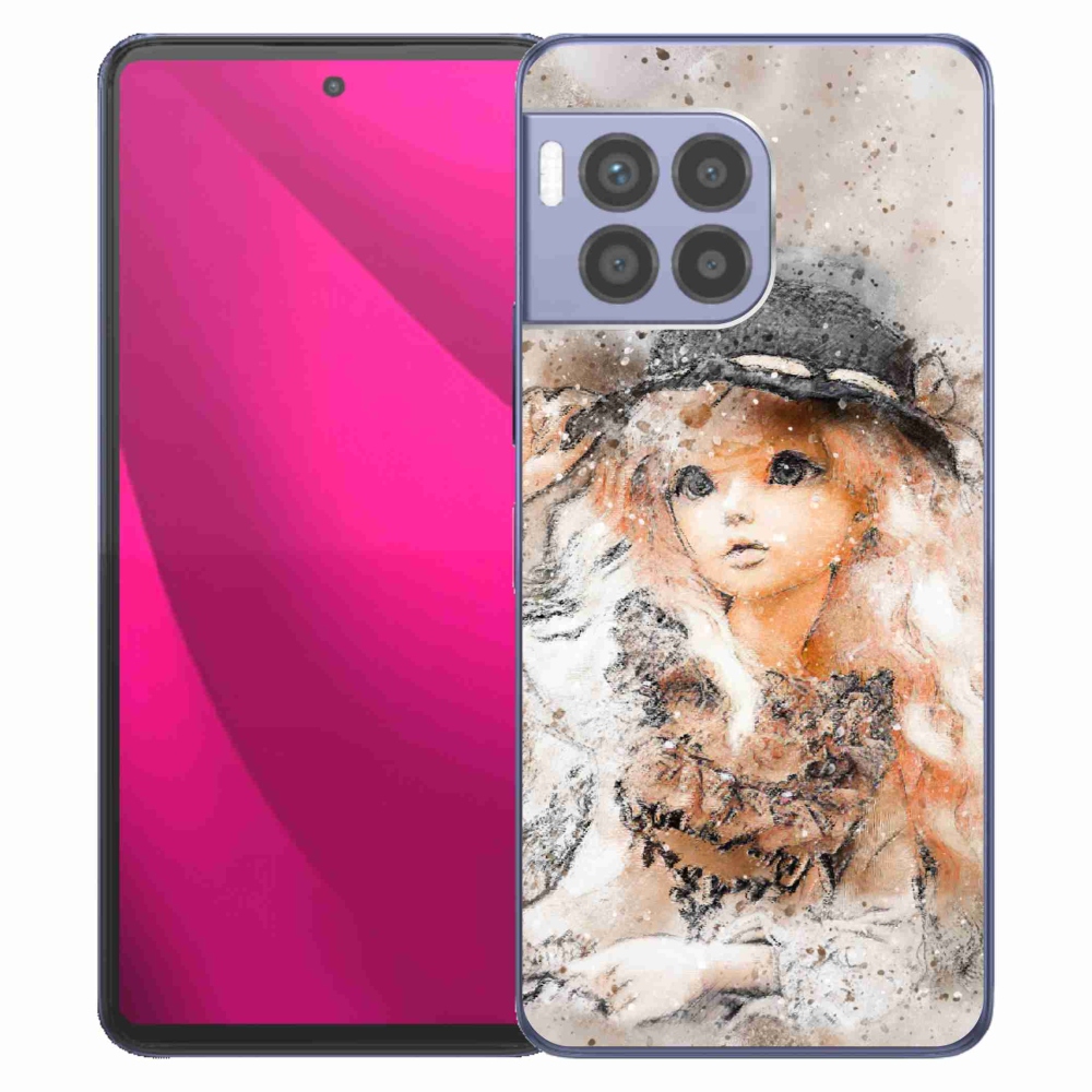 Gélový kryt mmCase na T-Mobile T Phone 2 Pro - dievčatko s klobúkom