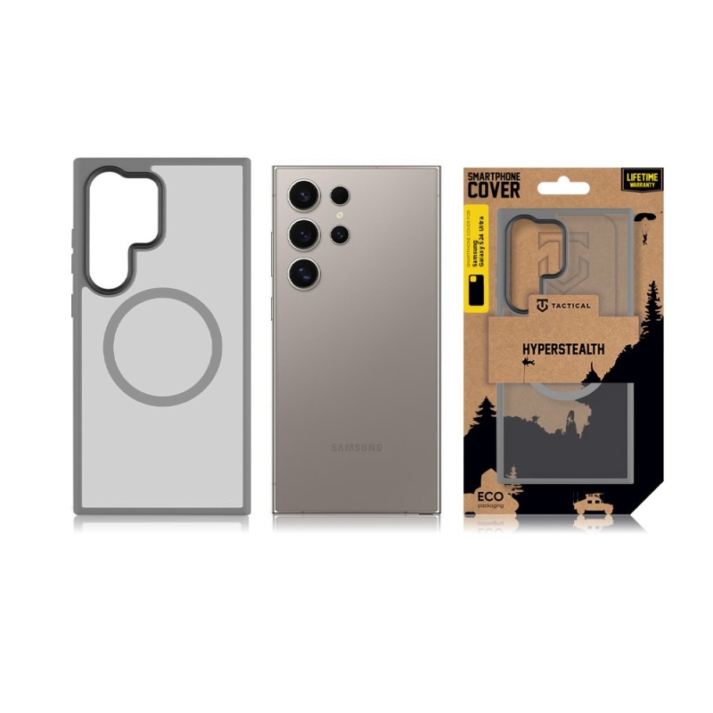Tactical MagForce Hyperstealth Kryt pre Samsung Galaxy S24 Ultra Light Grey