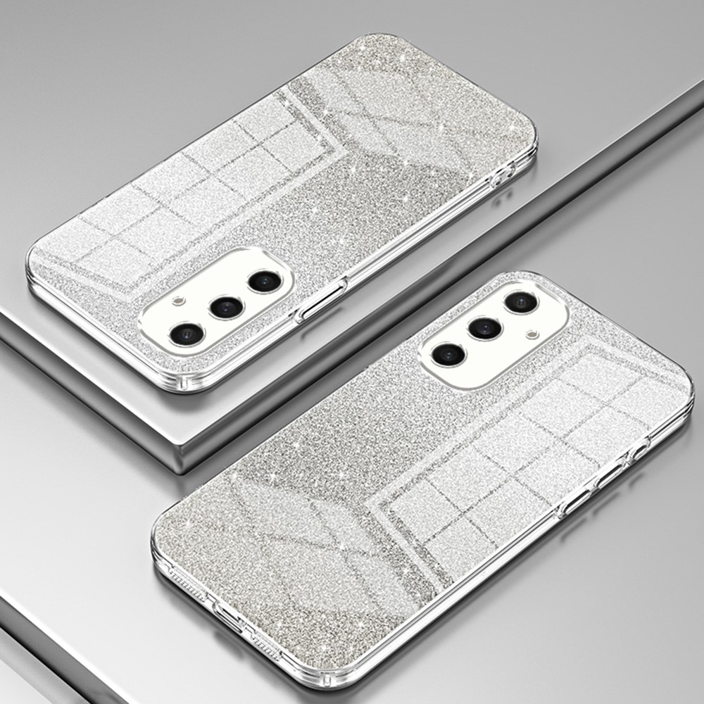 Cut gélový trblietavý obal na Samsung Galaxy S25 - priehľadný