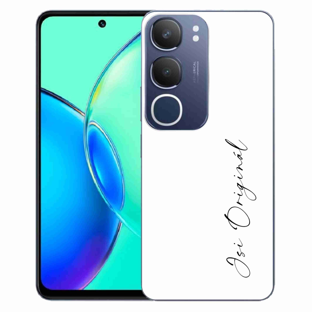 Gélový kryt mmCase na Vivo Y19s - si originál biele pozadie
