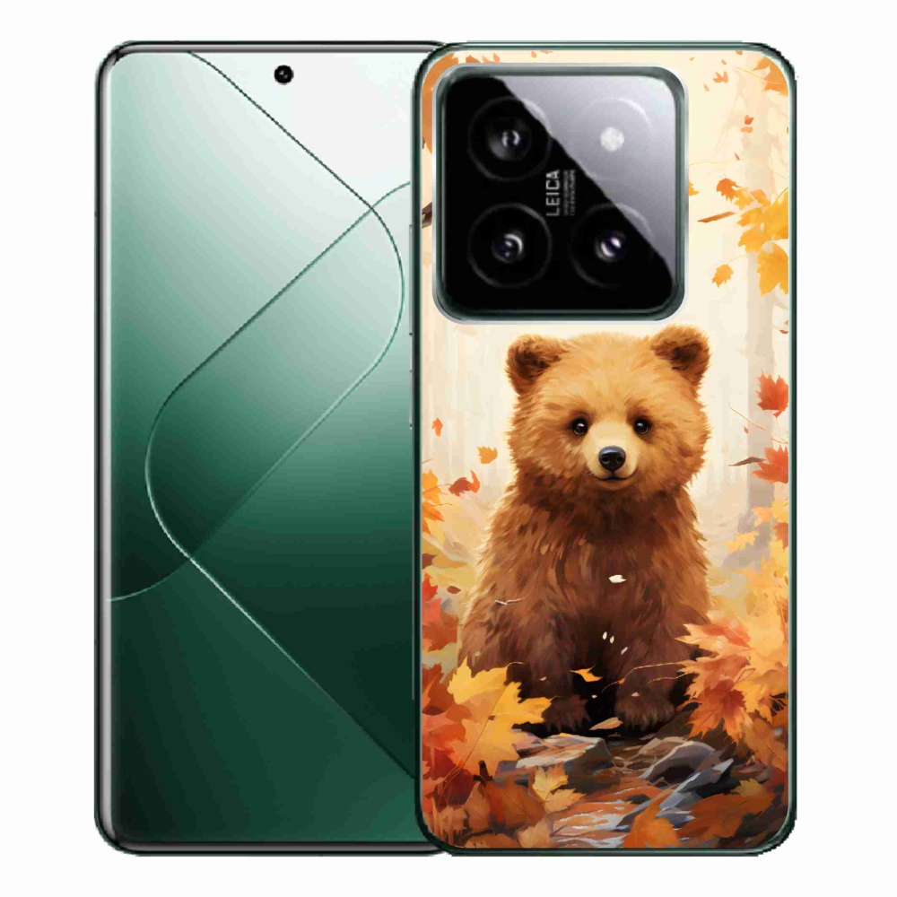 Gélový kryt mmCase na Xiaomi 14 Pro - medveď v lese