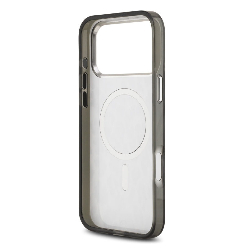 Karl Lagerfeld IML Leopard MagSafe Zadný Kryt pre iPhone 17 Pro Max Grey