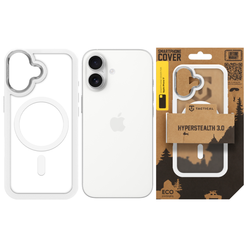 Tactical MagForce Hyperstealth 3.0 Puzdro pre Apple iPhone 17 Snow White