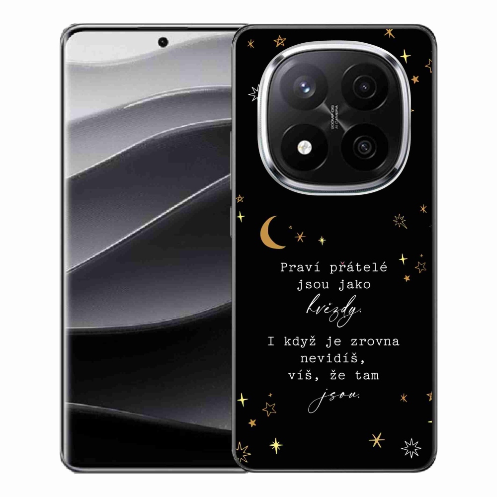 Gélový kryt mmCase na Xiaomi Redmi Note 14 Pro+ 5G - citát 6 čierne pozadie