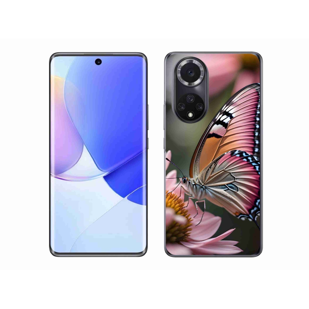 Gelový kryt mmCase na Huawei Nova 9 - barevný motýl