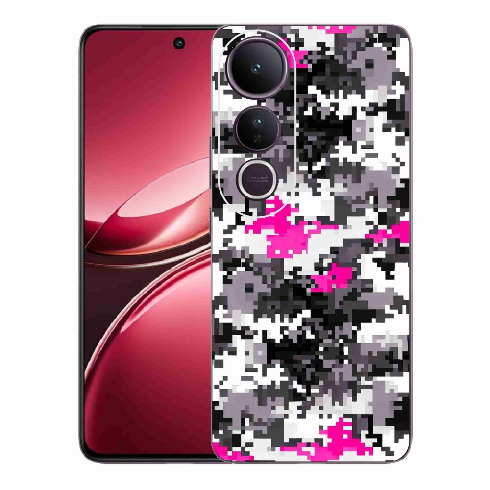 Gélový kryt mmCase na Vivo V50 Lite 4G/5G - maskáčový vzor 4