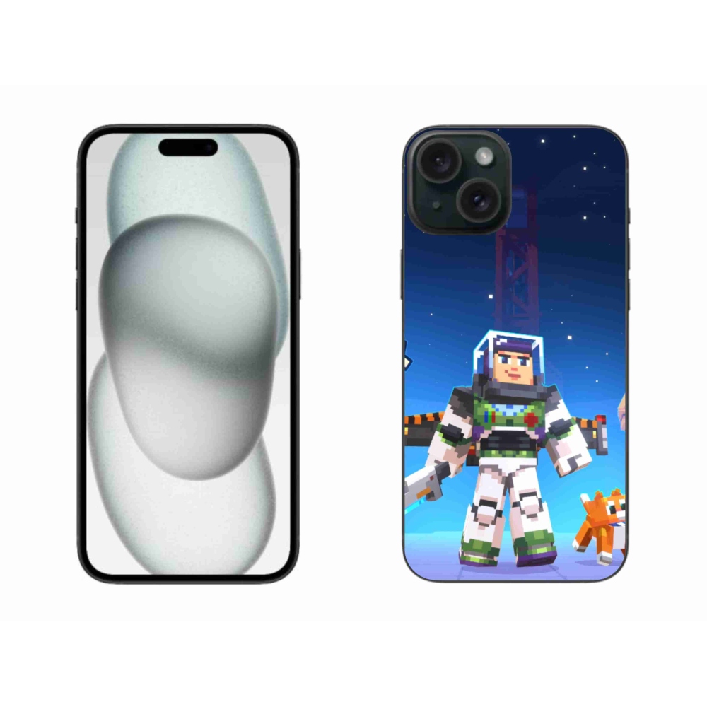 Gélový kryt mmCase na iPhone 15 Plus - minecraft 2