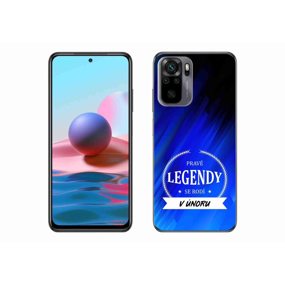 Gélový kryt mmCase na Xiaomi Redmi Note 10 4G - legendy vo februári modré pozadie