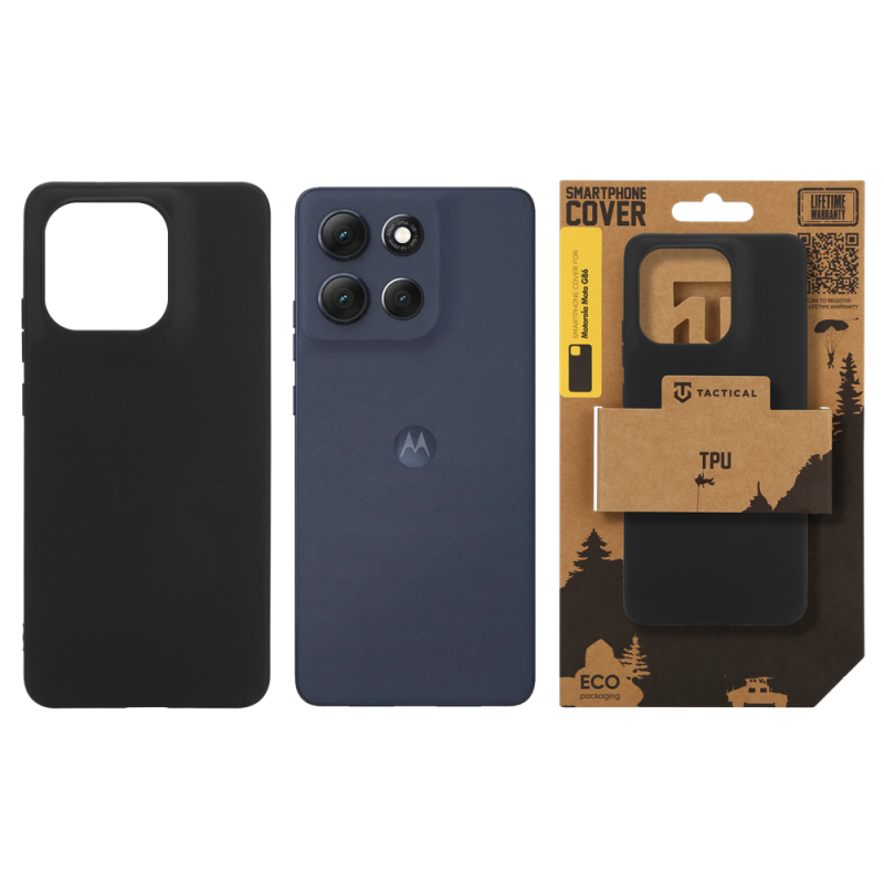 Taktický kryt TPU pre Motorola Moto G86 Black