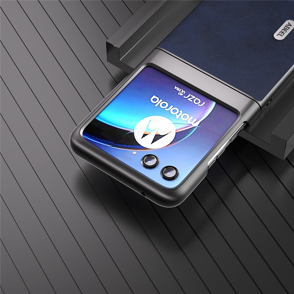 ABEEL plastový obal s pevným chrbtom na Motorola Razr 40 Ultra 5G - modrý