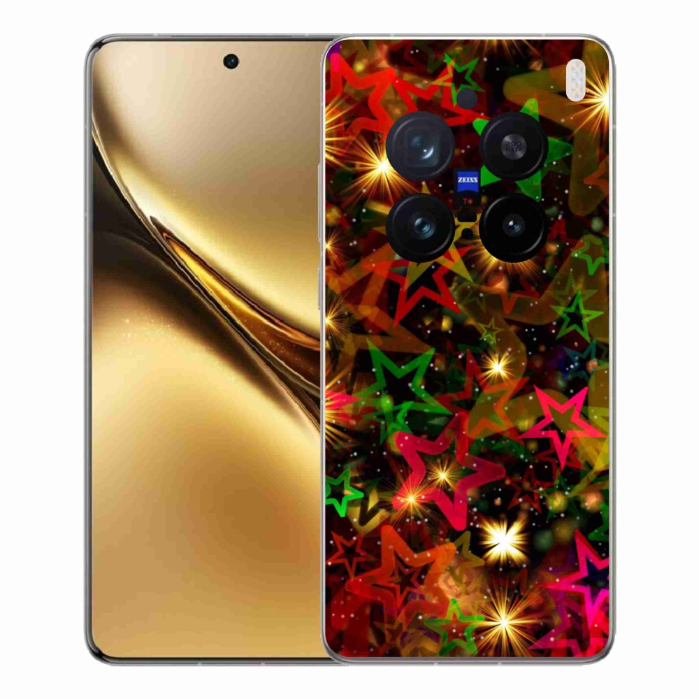 Gélový kryt mmCase na Vivo X200 Pro 5G - farebné hviezdičky