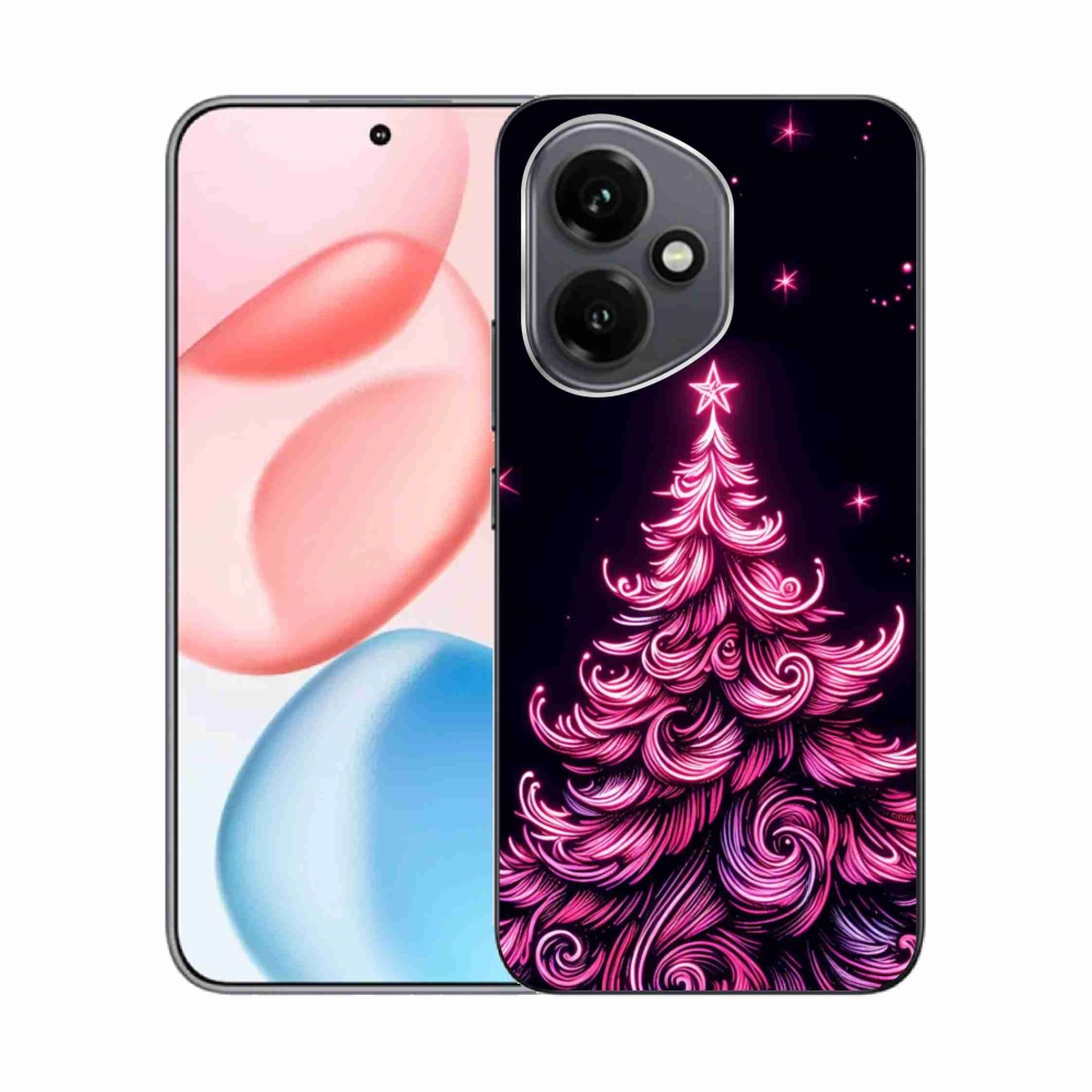 Gélový kryt mmCase na Honor 400 - neónový vianočný stromček 2