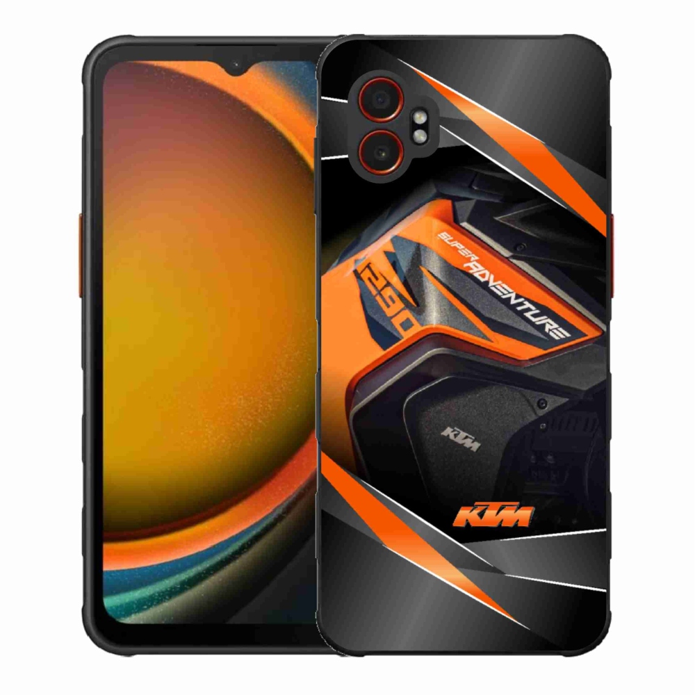 Gélový kryt mmCase na Samsung Galaxy Xcover 7 Pro - motorka ktm