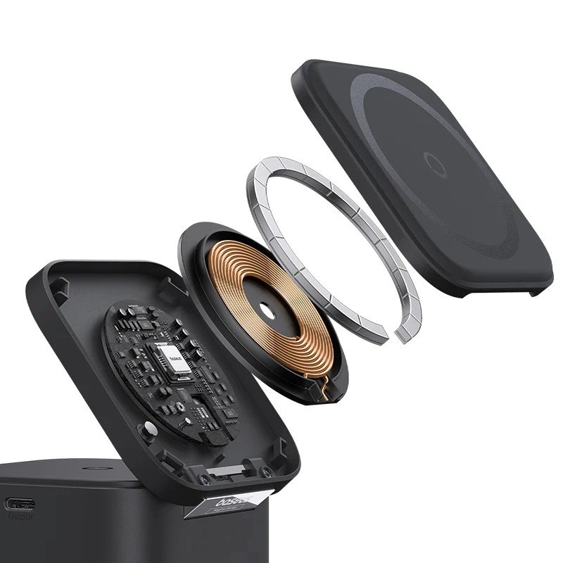 Baseus MagPro 3v1 Magnetická bezdrôtová nabíjačka 25W Cosmic Black