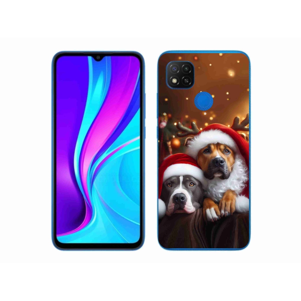 Gélový kryt mmCase na Xiaomi Redmi 9C - vianočné psy