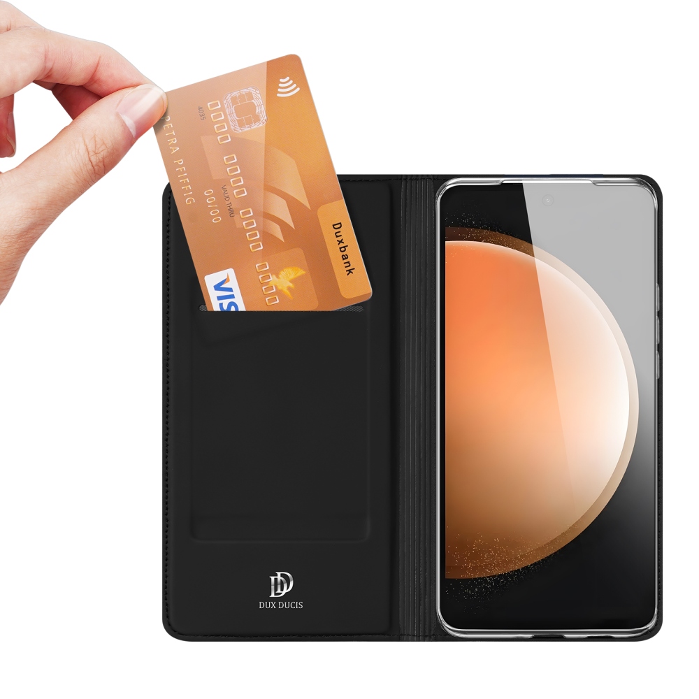 DUX knižkové púzdro na Samsung Galaxy S25 FE - čierne