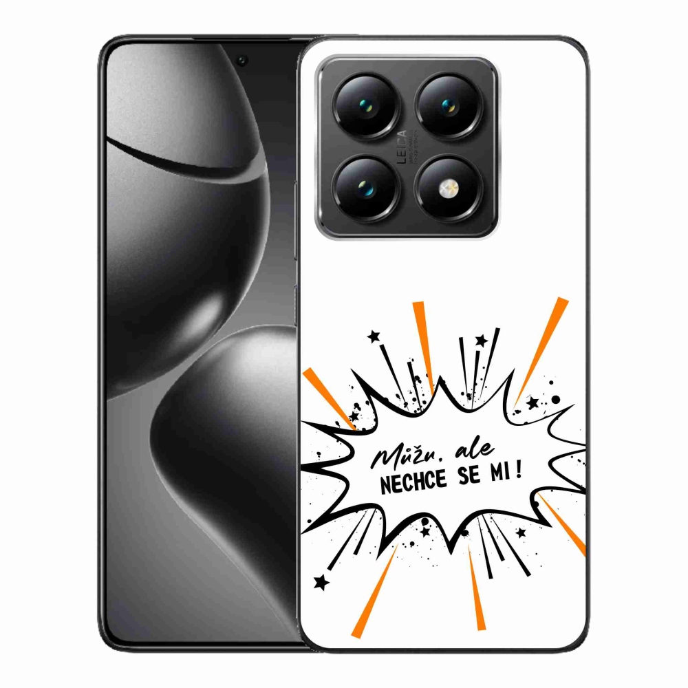 Gélový kryt mmCase na Xiaomi 14T - vtipný text 11 biele pozadie
