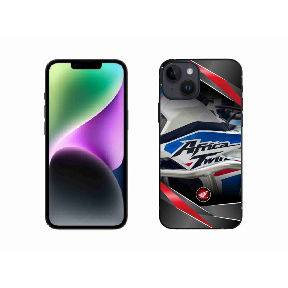 Gélový kryt mmCase na iPhone 14 - motorka honda